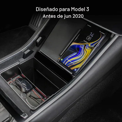Vista 2 de Cargador inalámbrico TAPTES para Tesla Model 3 2017-2020, accesorios M3