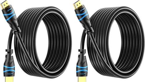Vista 12 de BlueRigger Cable HDMI 8K (3 pies, 8K 60Hz HDR, 4K 120Hz, alta velocidad 48Gbps con Ethernet, eARC, 3D, HDCP 2.3) – Compatible con PS5, Xbox, Roku