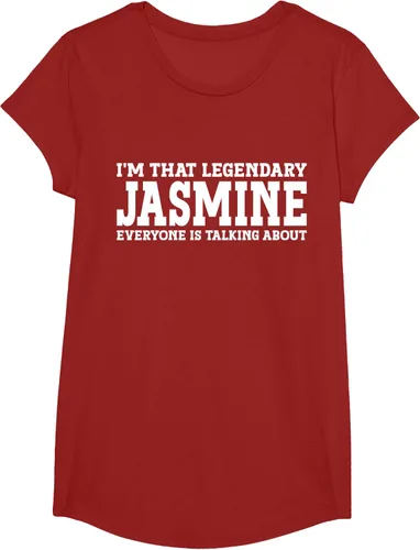 Vista 42 de Jasmine Personal Name - Camiseta divertida de jazmín para mujer y niña, Negro