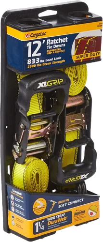 Vista 3 de CargoLoc 84010 Xlgrip - Amarre resistente, con mango en T, paquete de 2