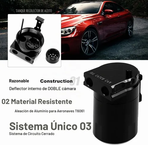 Vista 5 de RULLINE Kit de latas de aceite de 11.8 fl oz, paquete de 2, color negro 2 piezas negro