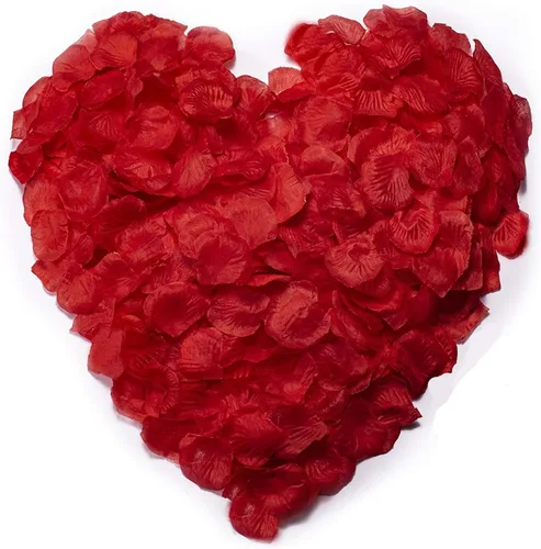 Vista 7 de ocharzy 1000 pétalos de rosa artificiales de seda para decoración de boda, noche romántica, día de San Valentín, fiestas, eventos Gradiente B Rosa