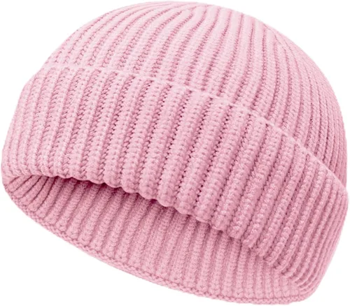 Vista 9 de NPQQUAN Gorros de pescador para hombres y mujeres, gorro de punto corto para invierno