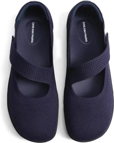 Vista 20 de DREAM PAIRS Zapatos planos Mary Jane de punta ancha para mujer Marrón
