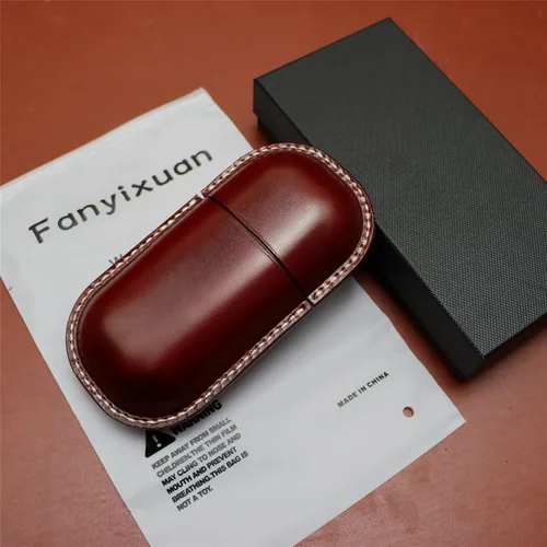 Vista 5 de Funda de cuero para gafas de sol vintage para hombres y mujeres miope, gafas de sol, viaje, caja de almacenamiento antiaplastamiento