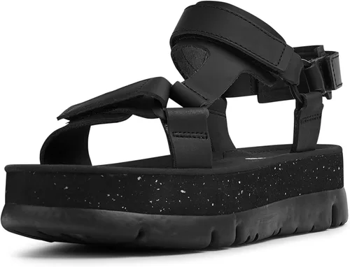 Vista 14 de Sandalias de cuña para mujer Camper Negro 006
