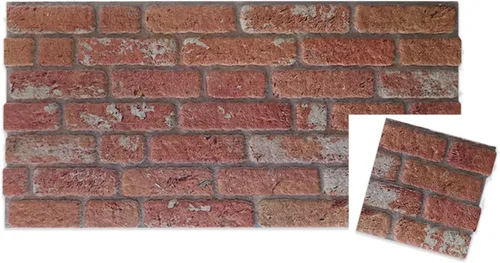 Vista 63 de IZODEKOR Paneles de pared 3D con efecto ladrillo, revestimiento, aspecto de piedra, revestimiento de espuma de poliestireno para sala de estar