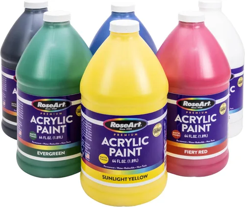 Vista 2 de RoseArt Pintura acrílica Raven Black 64 oz.