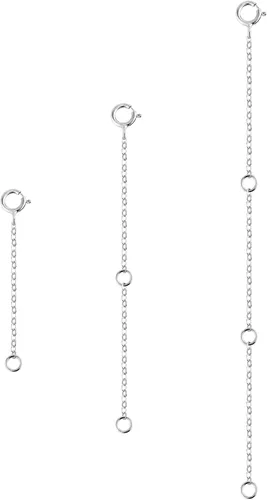 Vista 13 de Extensores de collar de oro, extensores de cadena de oro de 14 quilates con cierre de langosta, cadenas de extensión de collar, pulsera y tobillera