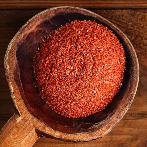 Vista 2 de The Spice Lab Nº 12 - Sal fina Alaea roja hawaiana - Sal gourmet premium - Kosher sin gluten sin OMG marca totalmente natural - Bolsa resellable