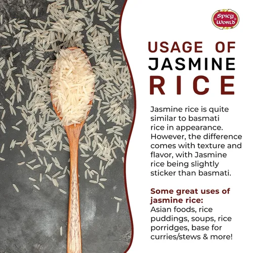 Vista 10 de Puro arroz Jasmine de Tailandia Spicy World, bolsa de 10 libras