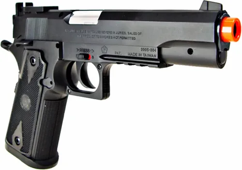 Vista 3 de WG 1911 Co2 Powered Combat Airsoft - Pistola de gas, color negro