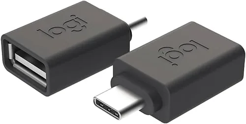 Vista 3 de Logitech Adaptador USB-C a USB-A Connects USB-A devices to USB-C ports, supports fast data transfer, durable design, plug and play compatibility