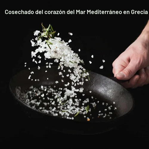 Vista 7 de Recambio de sal marina mediterránea para molinillo, grano extra grueso (bolsa de 1 libra)
