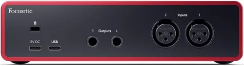 Vista 3 de Focusrite Scarlett 2i2 Studio - Paquete de interfaz de audio USB de 4ª generación para el compositor con micrófono de condensador y auriculares