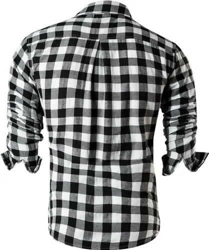 Vista 73 de JZS041, camisa de vestir de manga larga para hombre