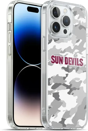 Vista 10 de Head Case Designs Funda de gel ASU Camou con licencia oficial de la Universidad Estatal de Arizona [protección de grado militar] compatible
