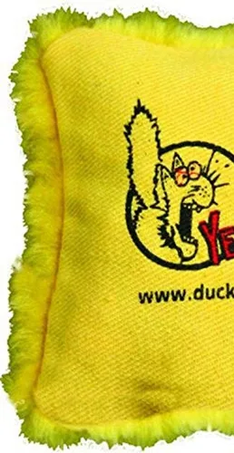 Vista 3 de Yeowww! Catnip Pillows Yellow (Single) (Pack of 2)