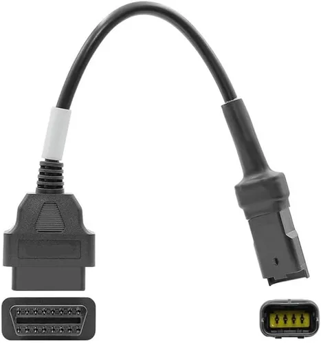 Vista 2 de OBD2 Connector Motorcycle Motobike Fit for YA for HON Moto for Suz for Du OBD 2 Extension Cable for Kaw(for Duc 4pin)
