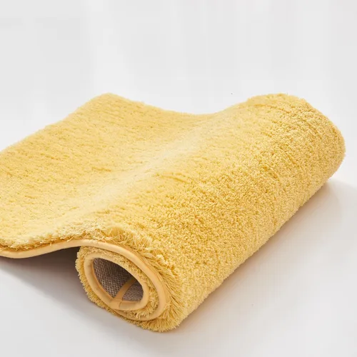 Vista 7 de CozeCube Tapetes de baño circulares de vellón para baño, esponjosos, absorbentes, de microfibra de secado rápido, antideslizantes, lavables