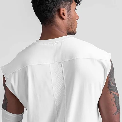 Vista 4 de BOOMLEMON Camiseta sin mangas para hombre, para gimnasio, correr, entrenamiento, muscular, fisicoculturismo, camisetas sin mangas