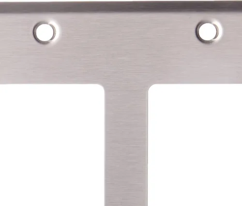 Vista 4 de Leviton Placa de pared Decora de 3 segmentos, tamaño estándar, acero inoxidable no magnético, 84411-40