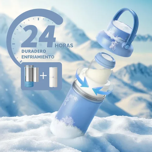 Vista 3 de Momcozy Enfriador portátil de leche materna de 22 onzas para exteriores, salvavidas con enfriamiento total de 360° durante 24 horas, enfriador