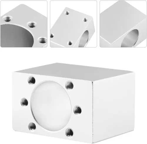 Vista 5 de Jectse Carcasa de tuerca de husillo, soporte de tuerca, soporte de tuerca de aleación de aluminio, para tornillos de bola SFU 1204, impresión 3D