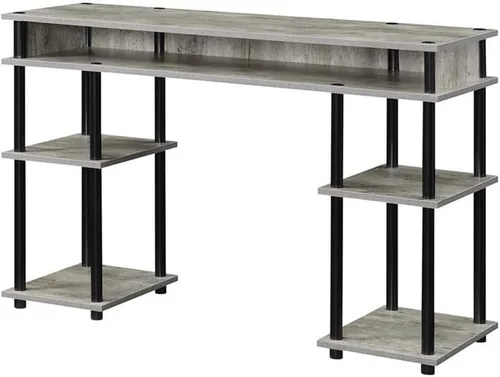 Vista 22 de Convenience Concepts Designs2Go No Tools - Escritorio para estudiantes de 47.25 pulgadas, escritorio contemporáneo para oficina, dormitorio y Blanco