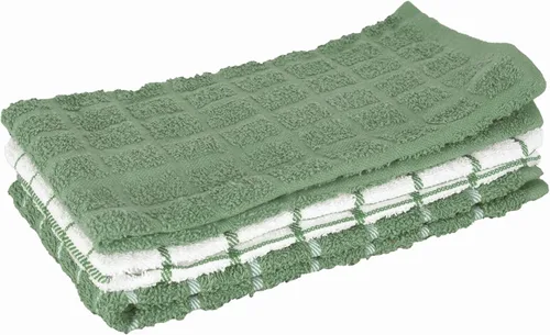 Vista 32 de Ritz Premium Toallas de Cocina de Felpa de Algodón 100% a Cuadros - Altamente Absorbentes, Súper Suaves, de Larga Duración, 25"x15", Paquete de 3