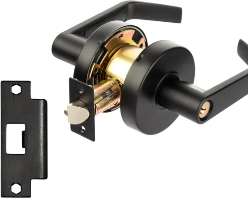 Vista 7 de Dynasty Hardware Cerradura de puerta de aula con llave, compatible con ADA, mango de bloqueo resistente de grado 2 para escuela, aula