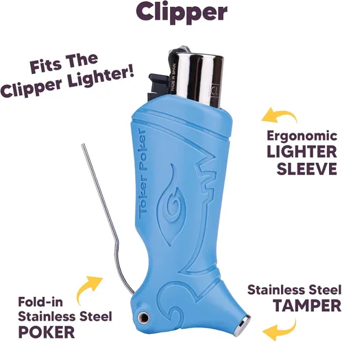 Vista 2 de Toker Poker - Clipper Lighter Case Multi Tool, Alice Collection - All Inclusive Tool for Camping and Other