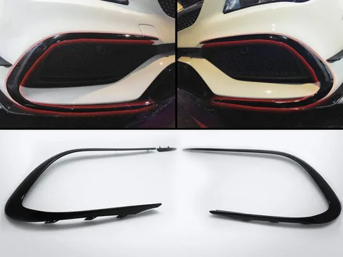Vista 3 de (2) Alerones de parachoques Canards compatibles con Mercedes Benz CLA W117 CLA250 CLA45 17-19