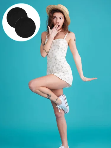 Vista 5 de 30 pares de fundas para pezones, pétalos de pezón para mujeres, autoadhesivos, desechables, para mujeres