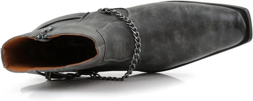 Vista 6 de Ferro Aldo Alejandro MFA606326 - Botas de vestir para hombre, de espuma viscoelástica, estilo casual, con hebilla alta y hebilla