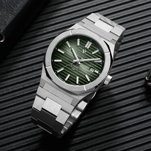 Vista 5 de CADISEN Reloj mecánico automático para hombre relojes casuales para hombre zafiro impermeable