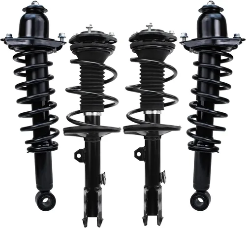 Vista 31 de Detroit Axle - 4 piezas de soportes para Toyota 2004 2005 2006 2007 2008 2009 Prius, soportes delanteros y traseros con resortes helicoidales
