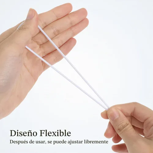 Vista 3 de SUPVOX 50 cuerdas elásticas de púas redondas elásticas con púas de metal para manualidades, sombreros de fiesta, máscara, encuadernación de libros