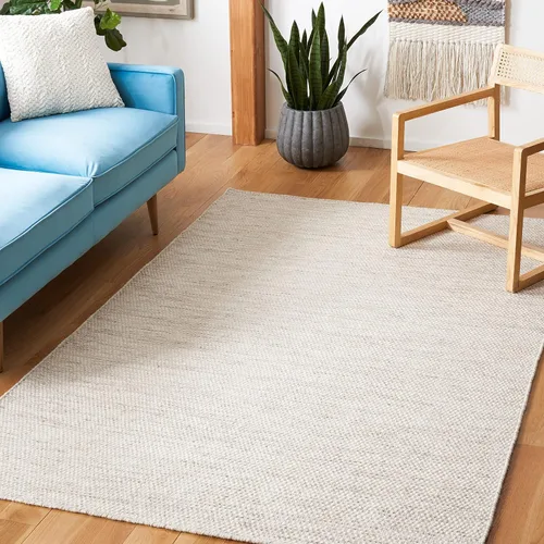 Vista 13 de SAFAVIEH Natura Collection Alfombra de pasillo, 2 pies 3 pulgadas x 9 pies, gris y marfil, lana hecha a mano, ideal para zonas de alto tráfico
