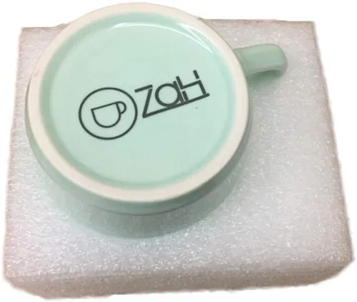 Vista 3 de Taza de café ZaH, 10 onzas, diseño con animal 3D en el fondo, Estándar, Bear