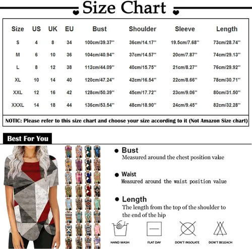 Vista 3 de Run Short Sleeve Holiday Funny Tunics Ladies Asymmetrical Ruched Print Comfy Fit V Neck Thin Blouse