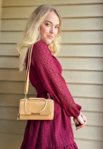 Vista 6 de EVVE Bolso de mano pequeño con asa superior, bolso cruzado de moda para teléfono celular para mujer