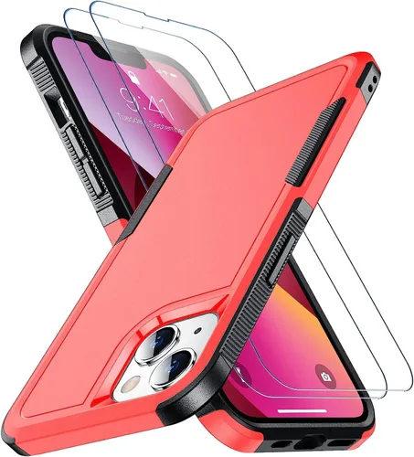 Vista 21 de SPIDERCASE Funda diseñada para iPhone 12/iPhone 12 Pro, protección contra caídas de grado militar de 10 pies, con 2 protectores de pantalla