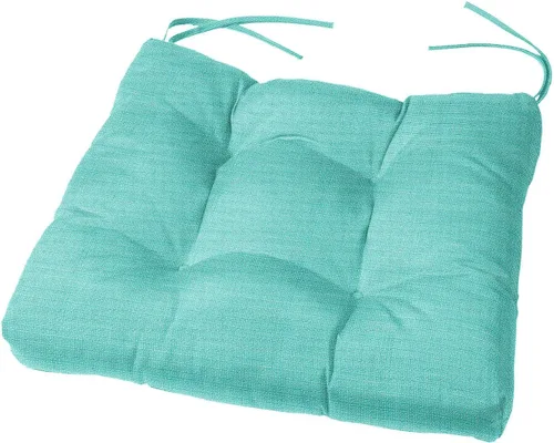 Vista 6 de Cojín para silla Sunbrella de 18 x 18 x 4 pulgadas (Sunbrella Peacock)