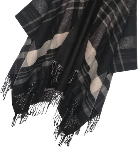 Vista 12 de Urban CoCo Poncho vintage de invierno para mujer, capa con borlas, chal envolvente