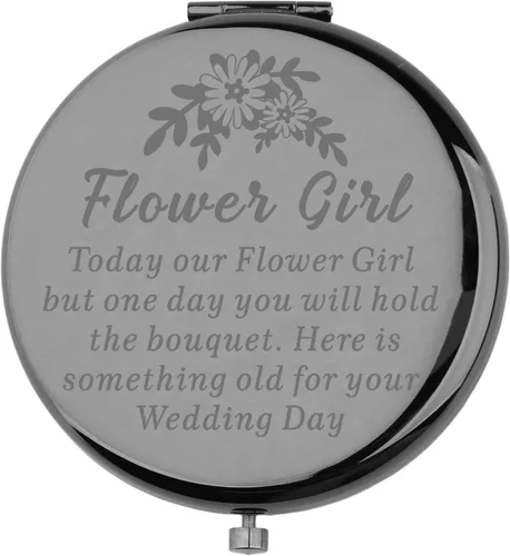 Vista 7 de WUSUANED Flores Niña Maquillaje Espejo Propuesta Regalos Boda Fiesta Regalos Dama de honor Espejo Madre de la Novia Regalo