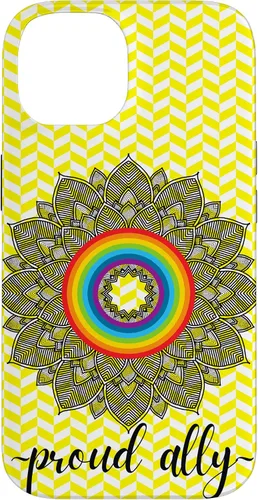 Vista 4 de Proud Ally LGBTQIA Gay Pride Month Celebration Case for iPhone 16