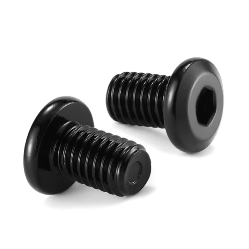 Vista 8 de M5 x 6mm 10Pcs Tornillos de cabeza plana con casquillo hexagonal, 304 Acero inoxidable 18-8, rosca completa, óxido negro de SG TZH