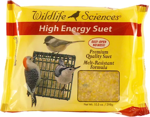 Vista 3 de Wildlife Sciences Surtido de pastel de sebo de 4 sabores 10.5 onzas para aves silvestres (paquete de 4) multicolor