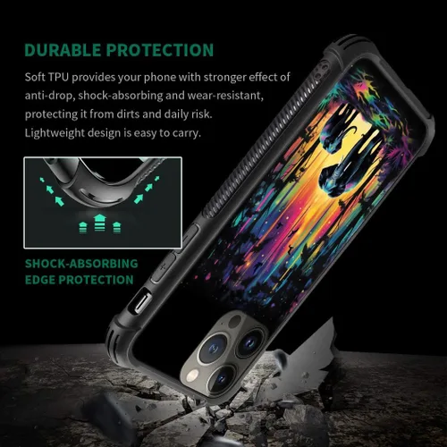 Vista 221 de Funda compatible con iPhone 15, diseño de elefantes africanos, diseño increíble a prueba de golpes, antiarañazos, carcasa trasera de policarbonato